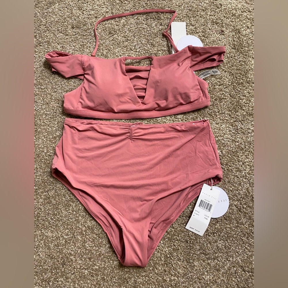 Radio Fiji Pink Bikini Set Medium NWT